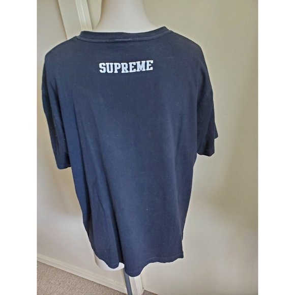 black SUPREME BART SIMPSON casual tshirt M Medium tee summer top short sleeves - Picture 2 of 4